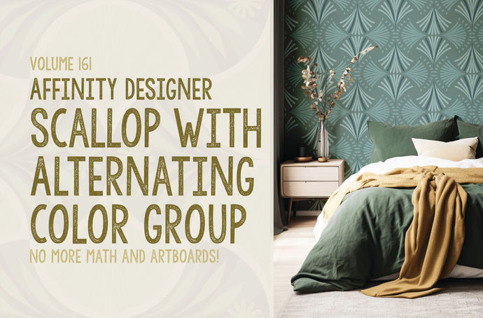 Volume 161 - Template 24 - Scallop with Alternating Color Group Template for Affinity Designer