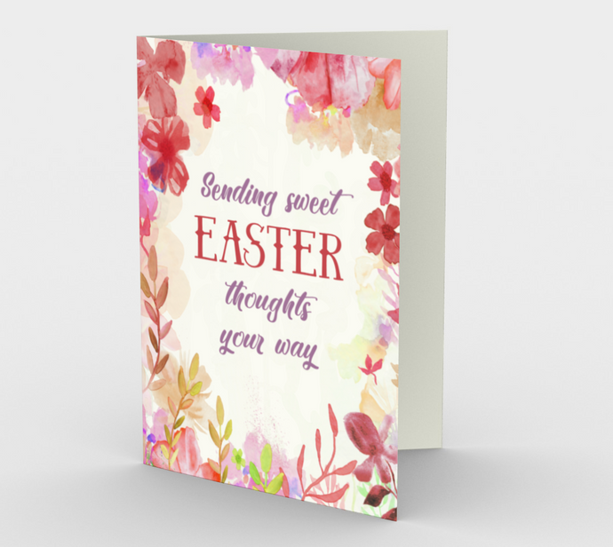 1168. Sending Sweet Easter Thoughts  Card by DeloresArt