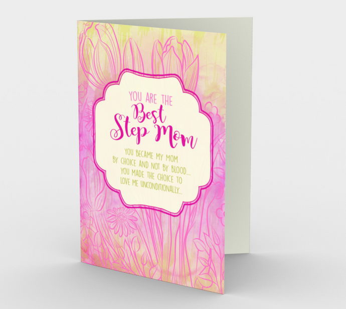 1201. Best Step Mom  Card by DeloresArt