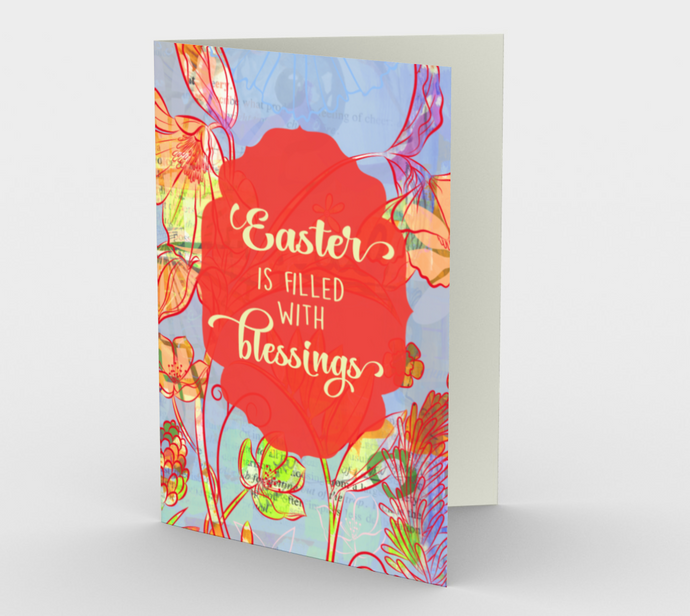 1163. Easter Blessings  Card by DeloresArt