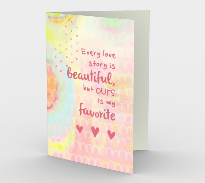 1158. Every Love Story Is Beautiful  Card by DeloresArt