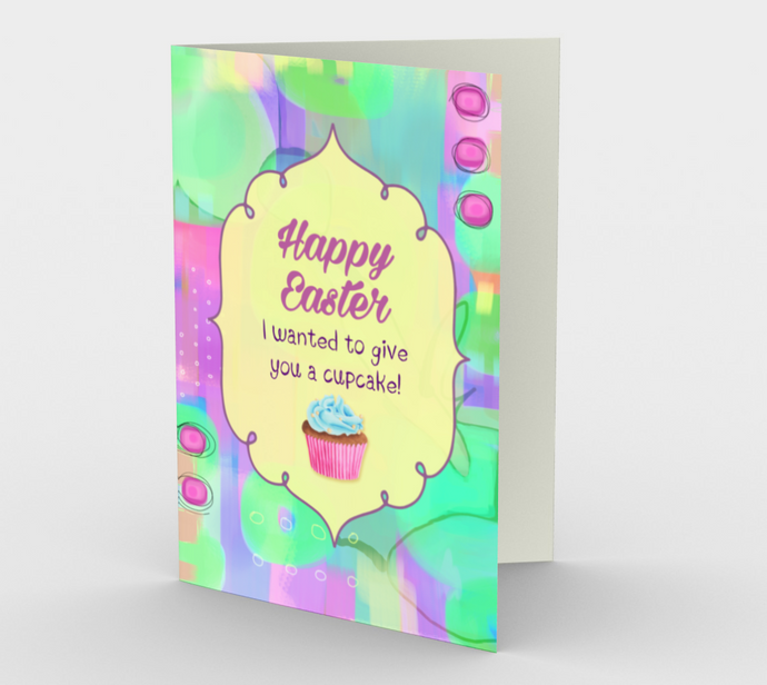 1167. Easter Cupcake  Card by DeloresArt